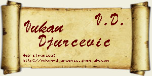 Vukan Đurčević vizit kartica
